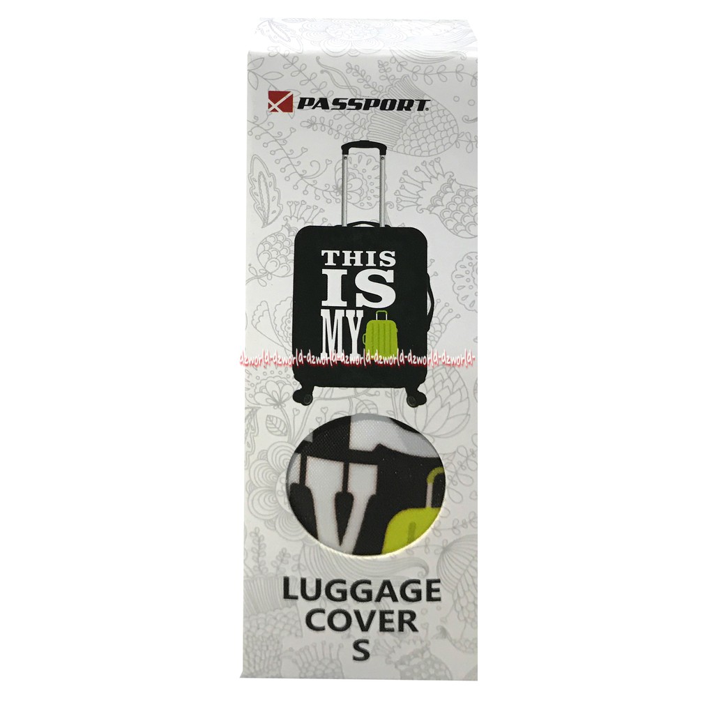 Passport Luggage Cover Sarung Koper Motif This Is my Bag Size S Ukuran 18-22 Inch