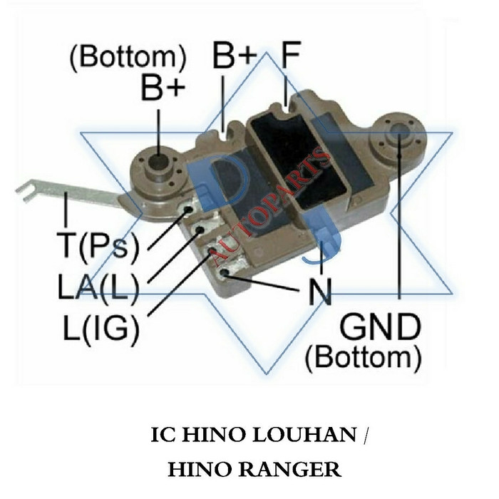 IC REGULATOR ALTERNATOR HINO LOUHAN RANGER 28V (24V) (Kode 005))