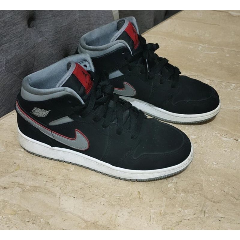 nike air jordan 1 mid n jordan 4 retro kids blue preloved