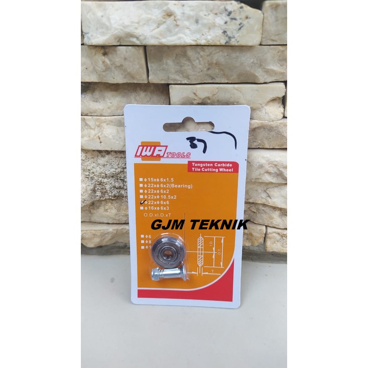 Mata pisau potong keramik granit manual IWA-Mata Potong Granite Bearing