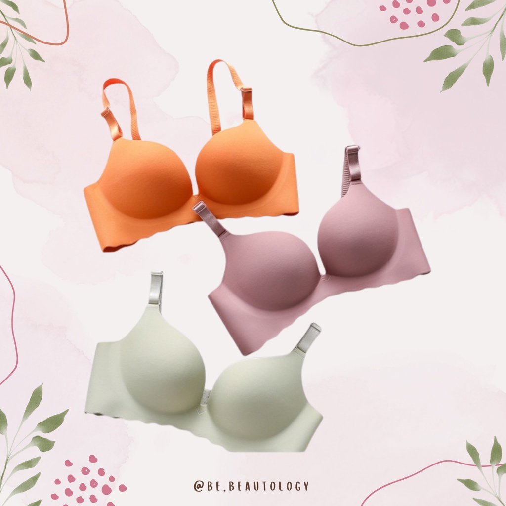 OLIVE BRA Push Up Tanpa Kawat Sexy Seamless Bh Jepang Pakaian Dalam Wanita