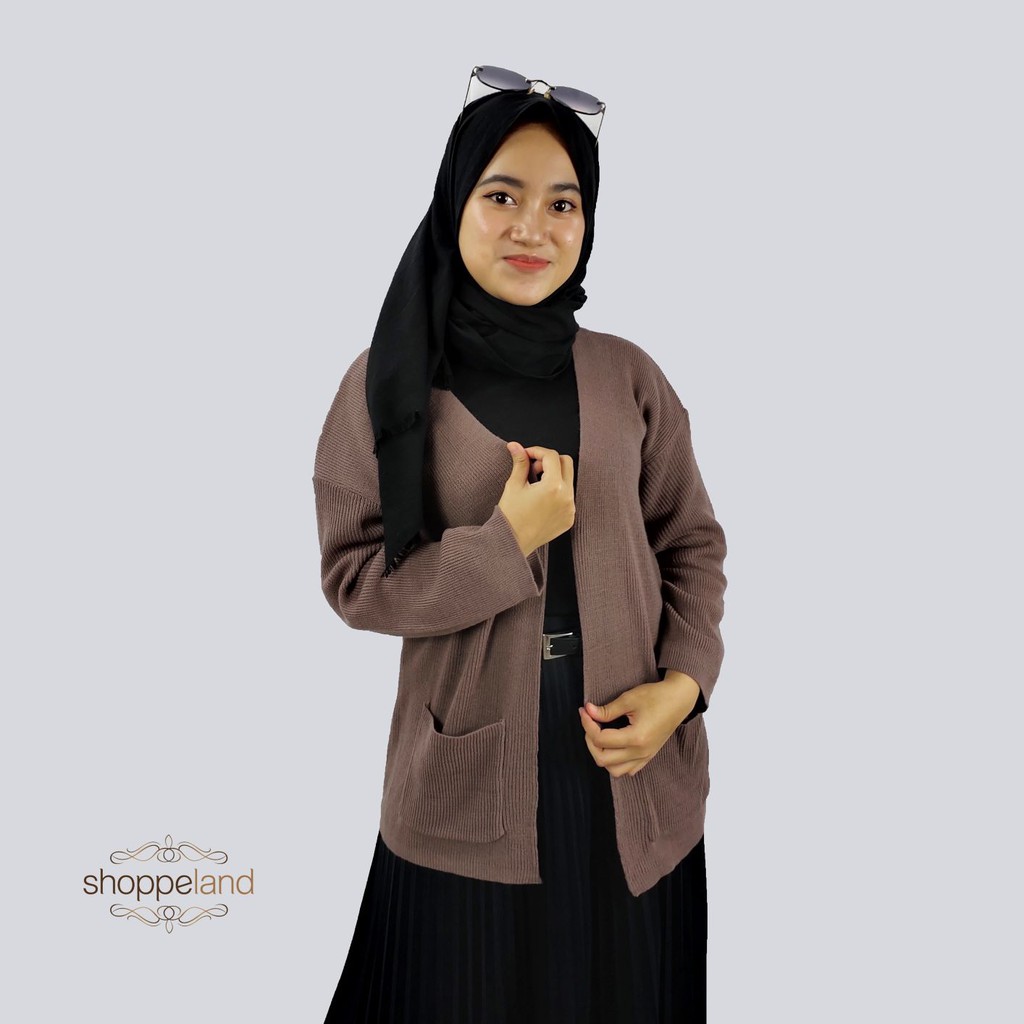 CARDIGAN RAJUT CAMERUN - PART 1-Burgundy