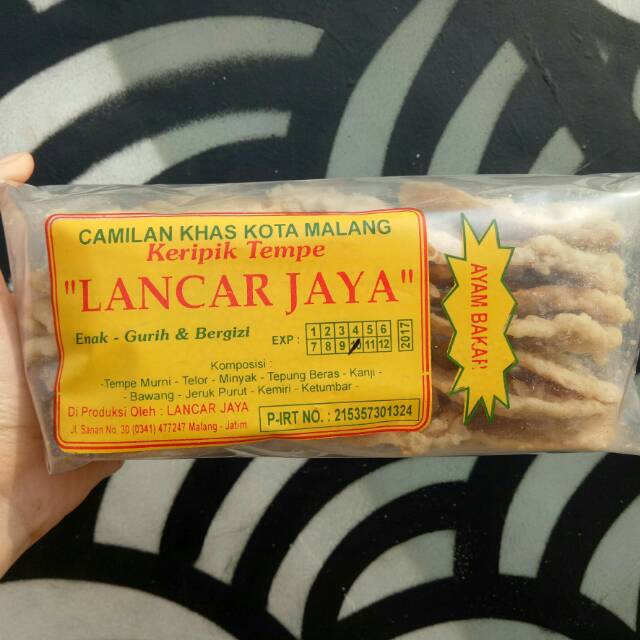 

KERIPIK TEMPE AYAM BAKAR LANCAR JAYA MALANG