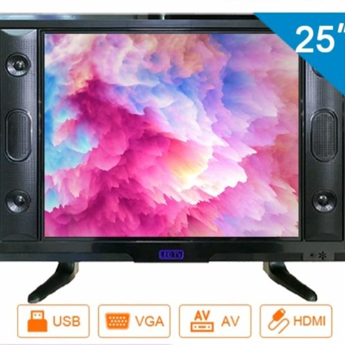 Gazela Led Tv 25 Inch Double Speaker Murah Support Cctv/Monitor/Led Tv
