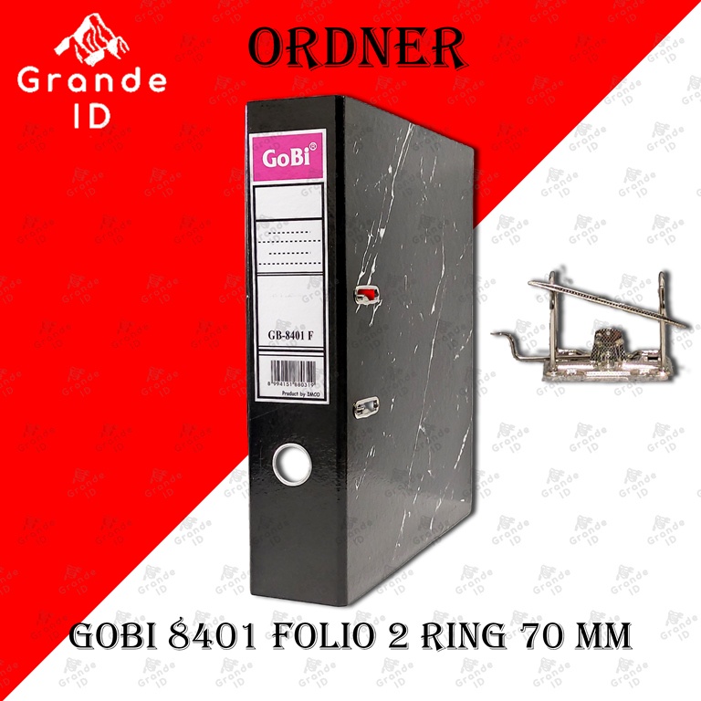 

ORDNER GOBI 8401 FOLIO 2 RING 70 MM LEVER ARCH FILE
