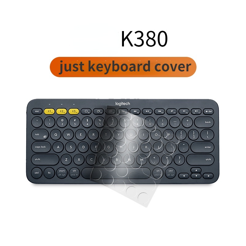 Film Pelindung Keyboard Wireless Bluetooth Logitech K380 K480 Bahan Silikon Transparan