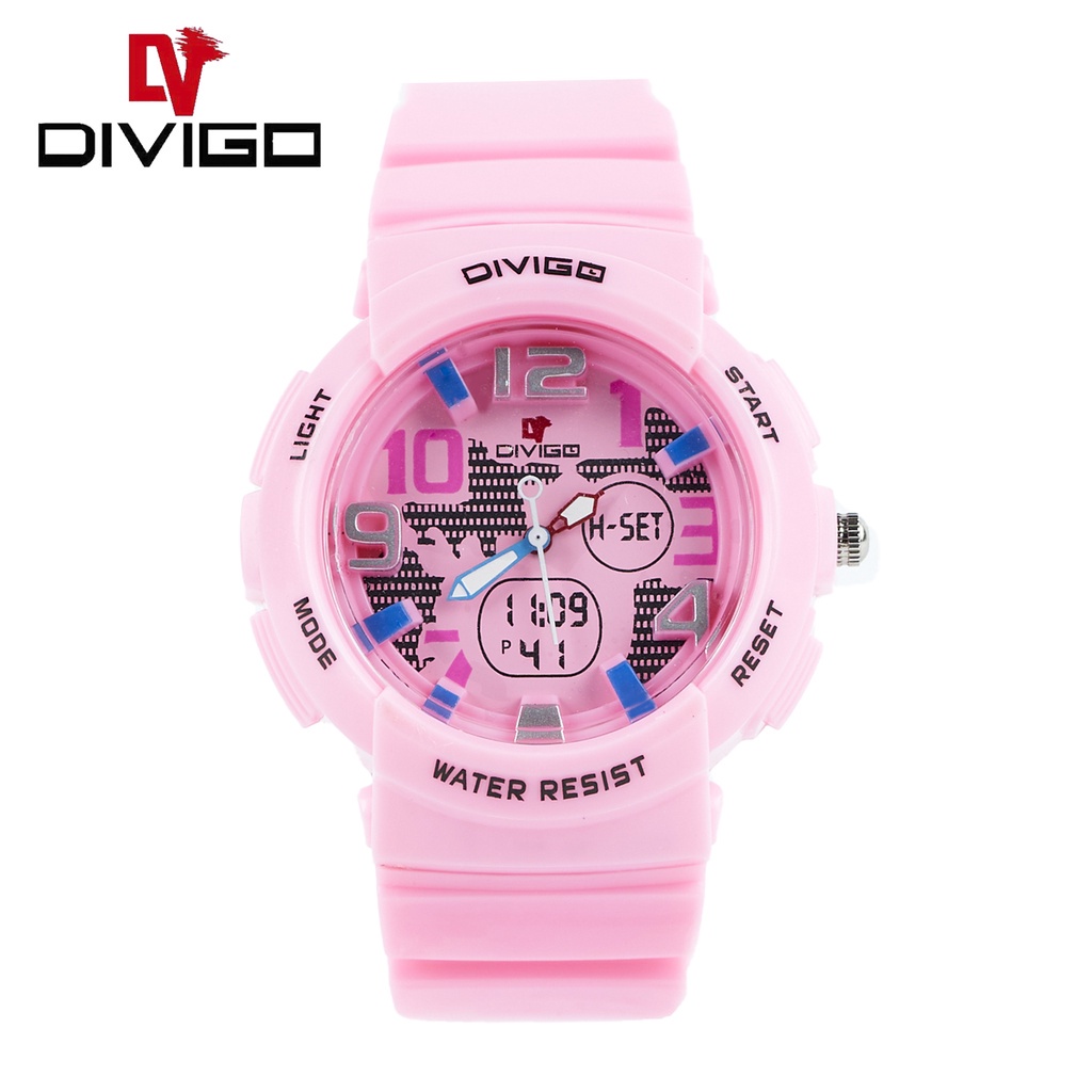 Jam Tangan Wanita DIVIGO Original Analog Warna D-10 Tahan Air