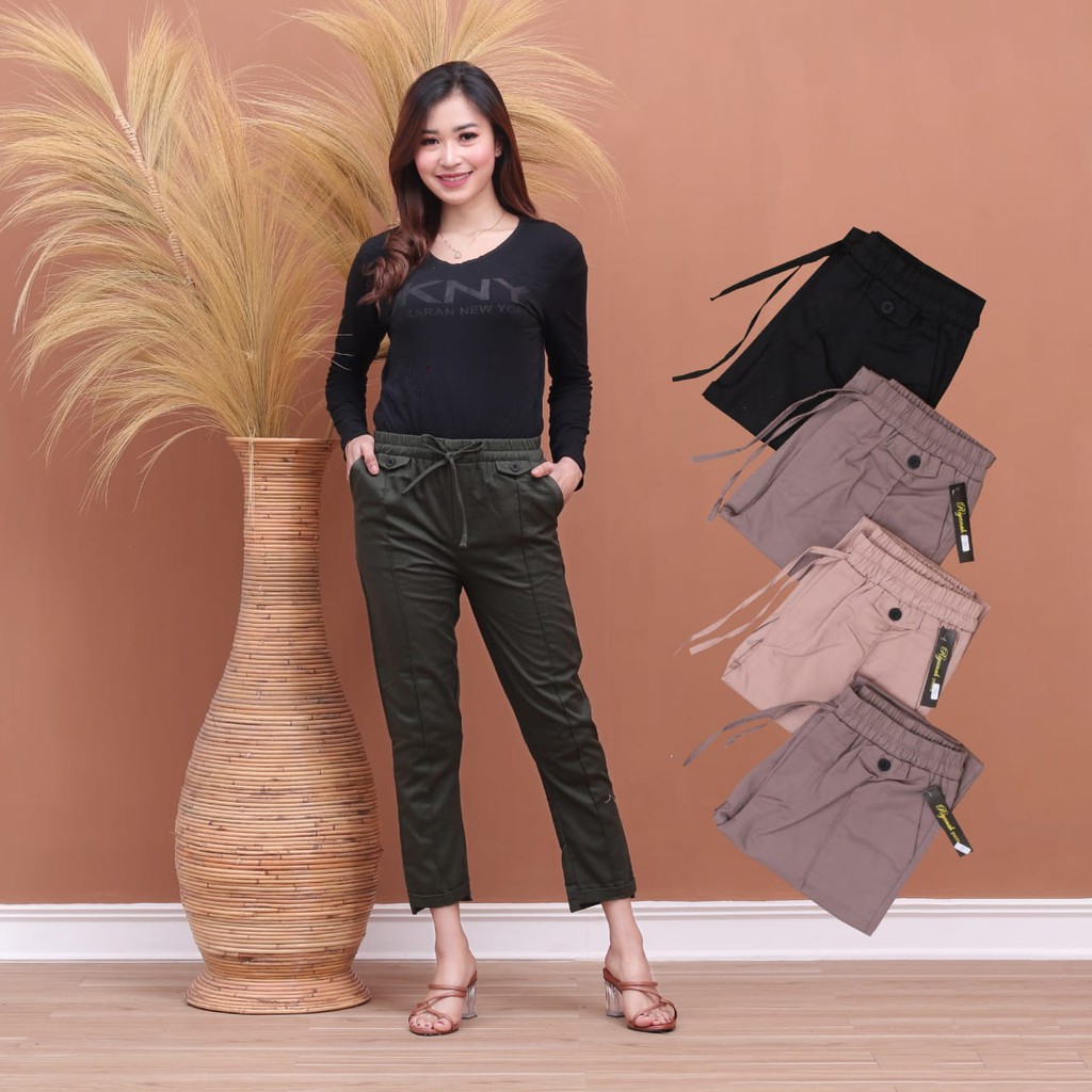 PROMO! Bisa COD READY BAGGY PANTS AMERICAN DRILL IMPOR MOSS LIGHT GREY DARK GREY KHAKI IVORY - baggi