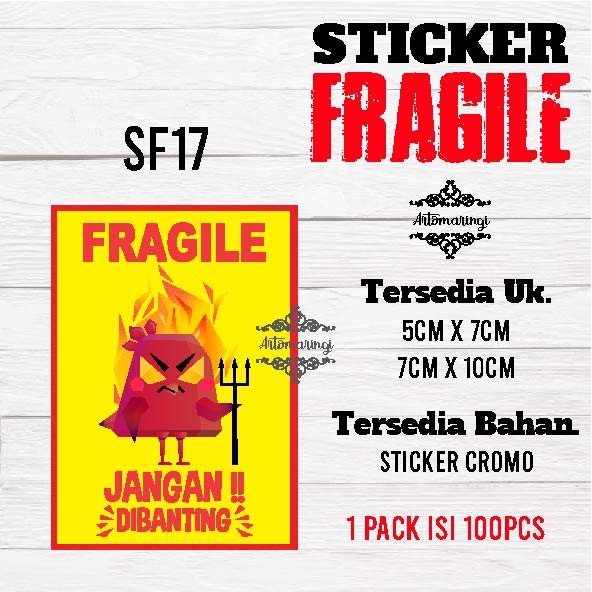 

Artomaringi Sticker Fragile Murah Bahan Chromo SF17 - SF20