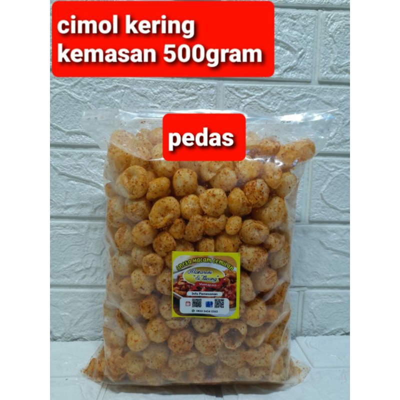 

cimol kering si tileung 500gram.cemilan khas bandung
