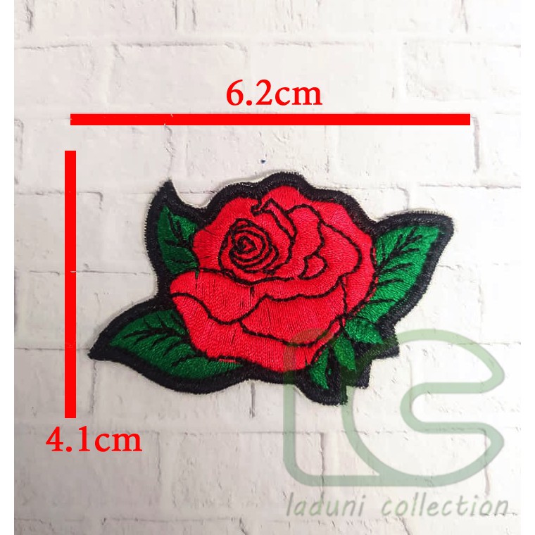 Patch Bordir BUNGA | Patch Bordir BUNGA ROSE