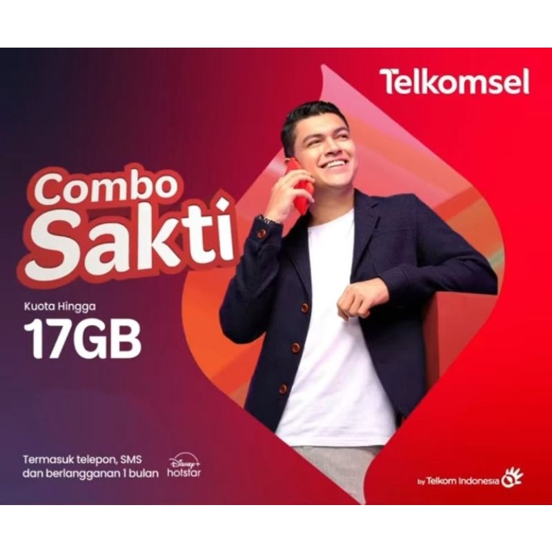 KUOTA INTERNET TELKOMSEL 17 GB + GRATIS NELPON & SMS (COMBO SAKTI)