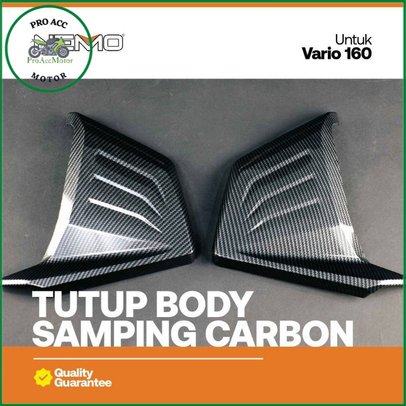 Cover Body Samping Vario 160 Carbon Nemo Cover Body Samping Carbon Vario 160 Click 160