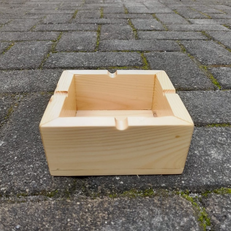 asbak kayu jati belanda