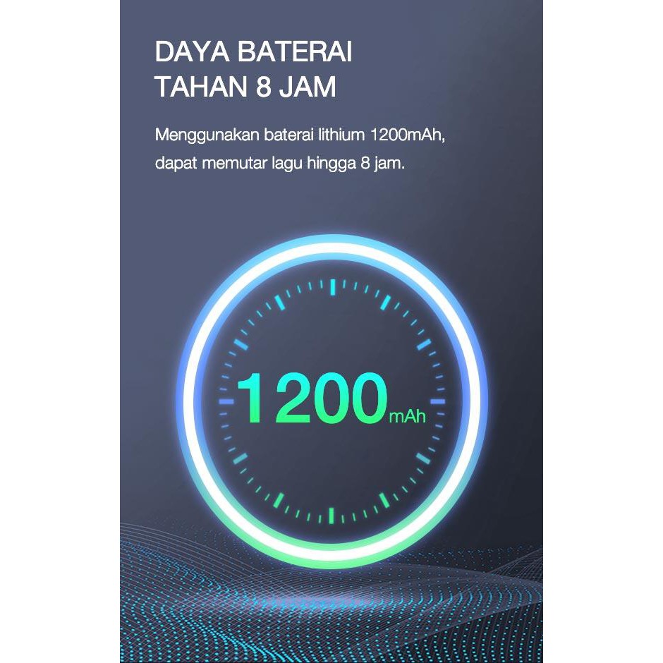 Robot RB150 LED ALARM Clock Bluetooth 5.0 Speaker Dengan Radio FM black original