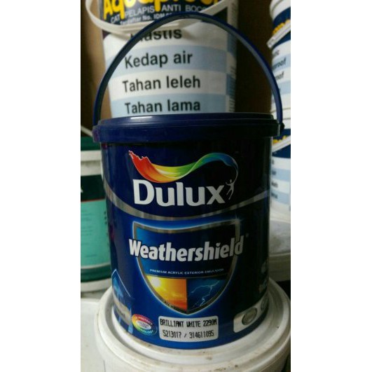 CAT TEMBOK LUAR DULUX WEATHERSHIELD PUTIH 2 5 LITER