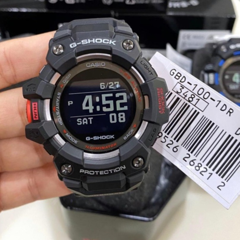 Casio G-SHOCK GBD-100-1DR Black Jam Tangan Pria Digital Original Ori