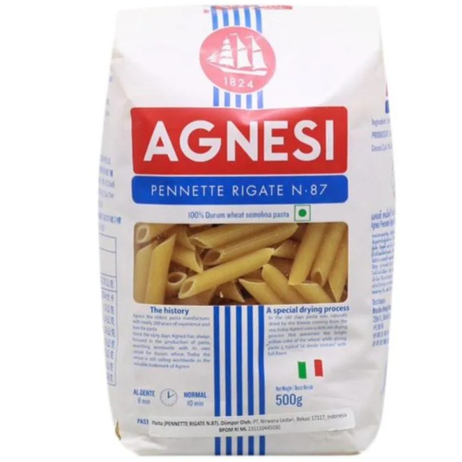 

Agnesi Pennette Rigate 500g - Pasta Penne Italian