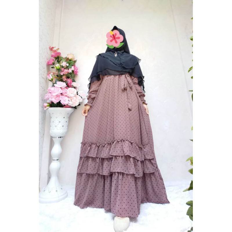 GAMIS CERUTY BABYDOL MOTIF POLKADOT