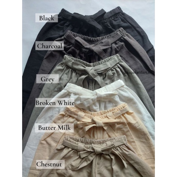 CELANA KULOT LINEN RAMI Series by @kupakai.dari.sini