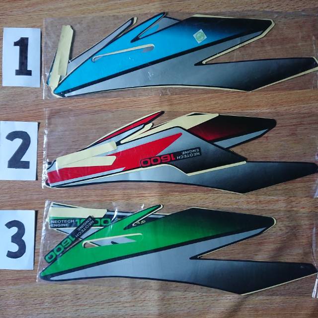 Sticker Lis Striping Honda GL Pro tahun 1996