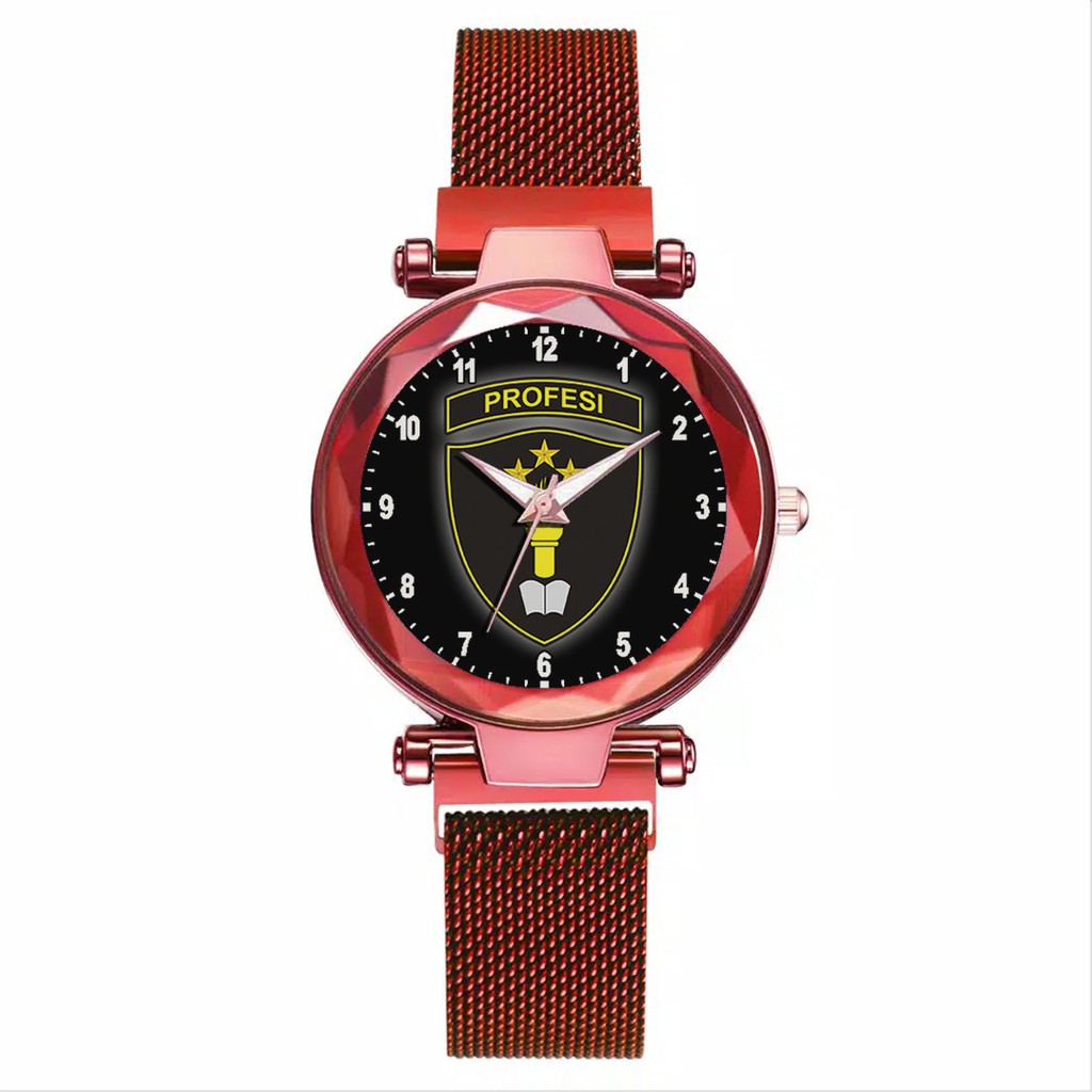 Jam Tangan Wanita Custom - PROFESI Free Box &amp; Batre Cadangan