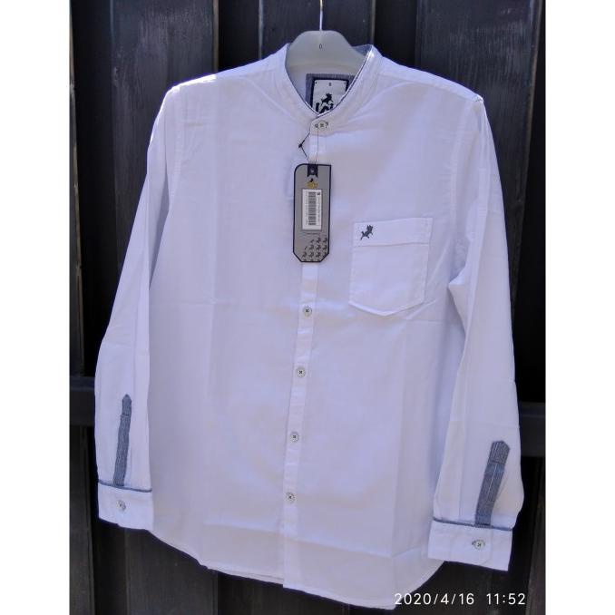 Star Seller Baju Kemeja Koko Lois Original Kll077Wh - Putih, S