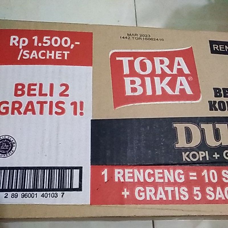 Tora Bika Duo 1 dus isi 12 renceng x 10 pcs