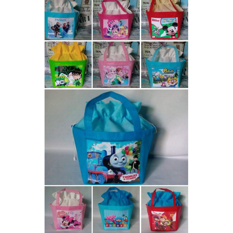 TAS TUMPENG MINI uk 15-18 cm kantong depan u/kotak nasi 18x18 cm / kotak bento 23x17cm