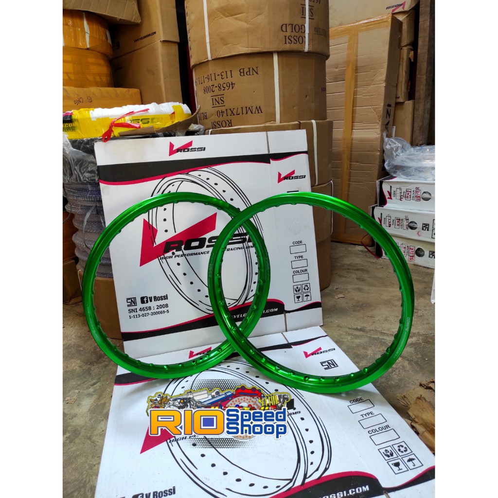 Velg Rossi Compe Ring 17 Jari Jari Warna Hijau Ukuran 140-140