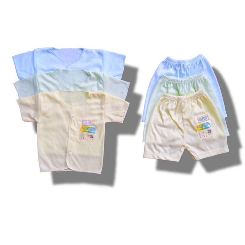 Setelan Baju Bayi Baru Lahir Bahan Katun SNI Halus Lembut Baju Bayi Newborn Baby Termurahh