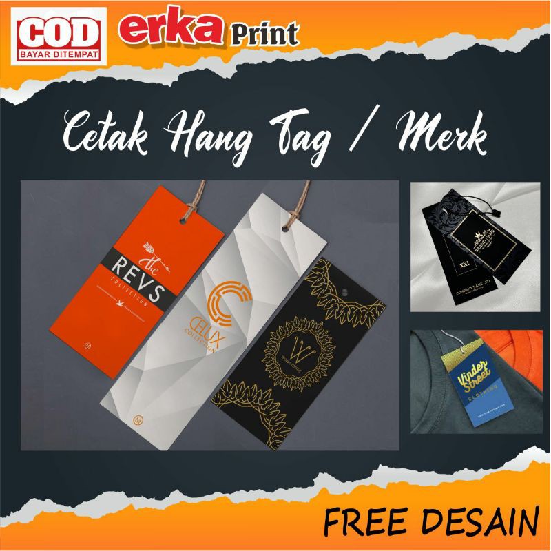 

Hang tag / Merk / Label / Label Baju / Hang tag baju / Gantungan Merk Termurah