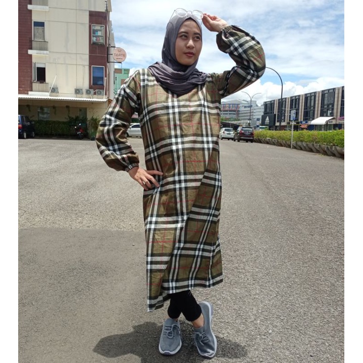 MIDI DRESS long tunik katun Jepang Ori Tokai