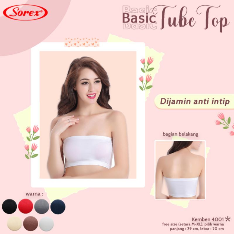 Sorex kemben 4001 basic tube top(anti intip)