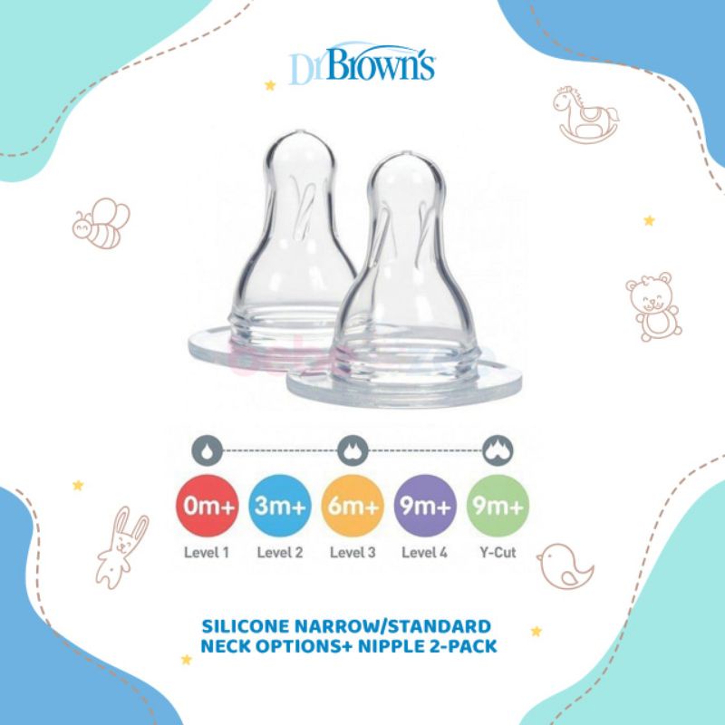 Dr Brown’s Silicone Natural Flow Narrow Neck Options