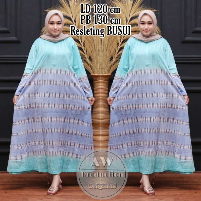 Daster Kaos Jumbo Ld 120 Soft Lengan Panjang Busui Bumil Batik Pekalongan Kekinian