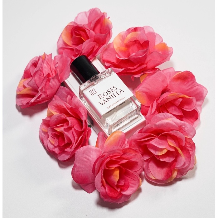 MJ parfum Roses Vanilla 35ML Extrait de Parfum Parfum wanita Tahan Lama Parfum cewek vanilla rose Ro