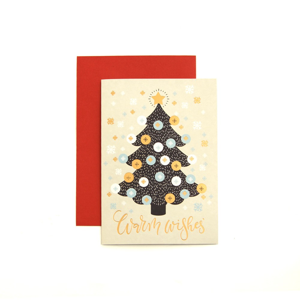 Kartu Natal / Christmast Harvest Bright Xmas - Tree