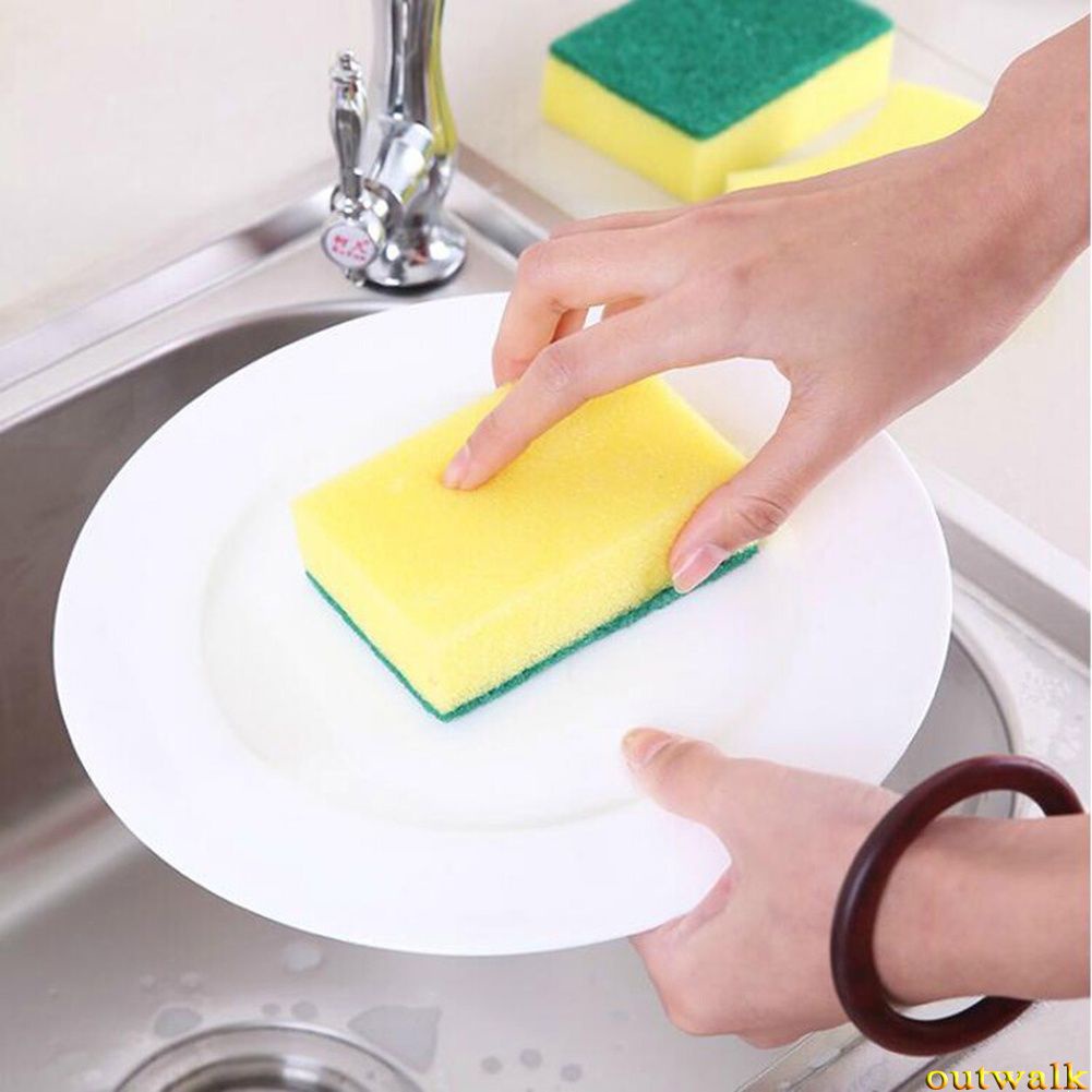 Sponges brush 1pcs dish clean kitchen tool washed side wipes gadgets OW