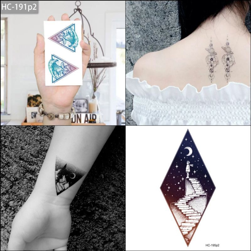 Tatto temporary Terbaru Ukuran 10×6cm MODEL HC