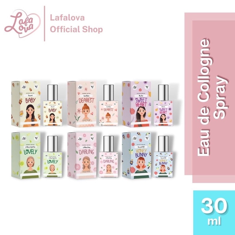 Parfum Lafalova x Vichira - Spray 30ml & Roll on 6ml / Inspired Parfume / Baby, Lovely, Honey bunny,