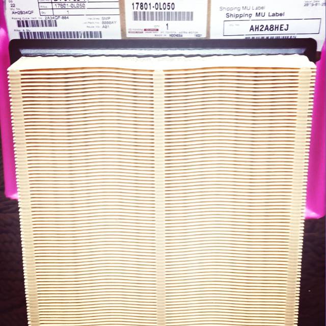Filter udara innova reborn Fortuner bensin/diesel(100% ori/uang kembali)part number 17801-0L050