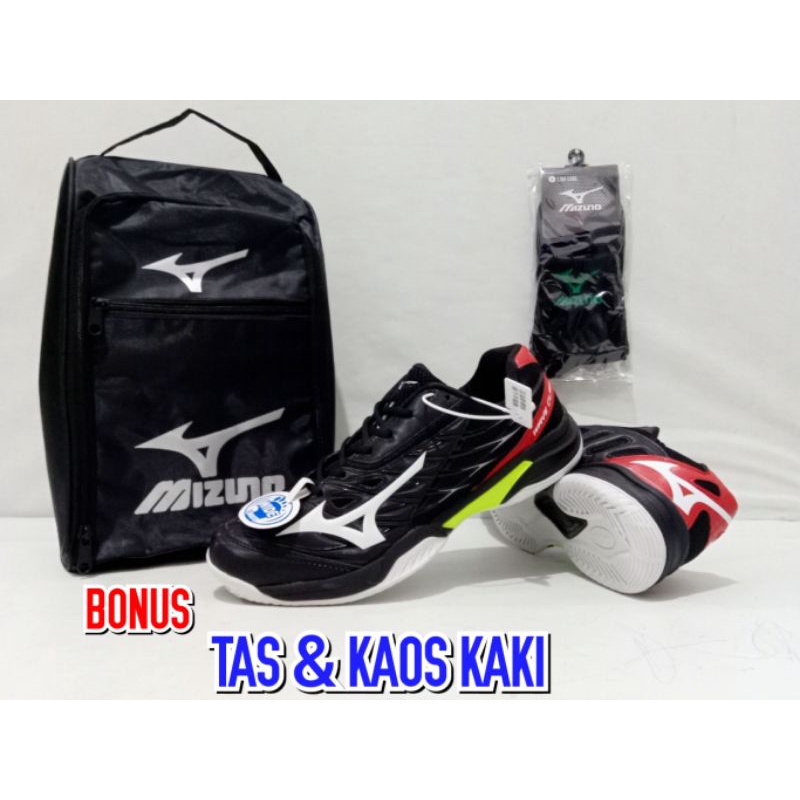 Sepatu Pria /sepatu Mizuno wave Claw Premium Badminton Bonus Tas
