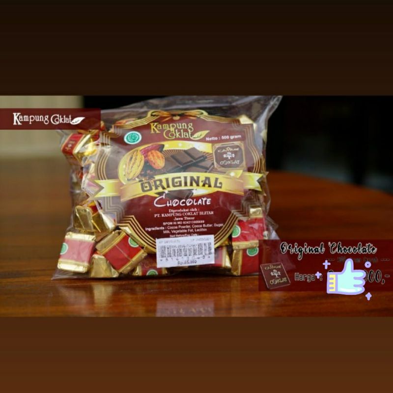 

Cokelat Cube Kampung Coklat Curah Original 500 gram