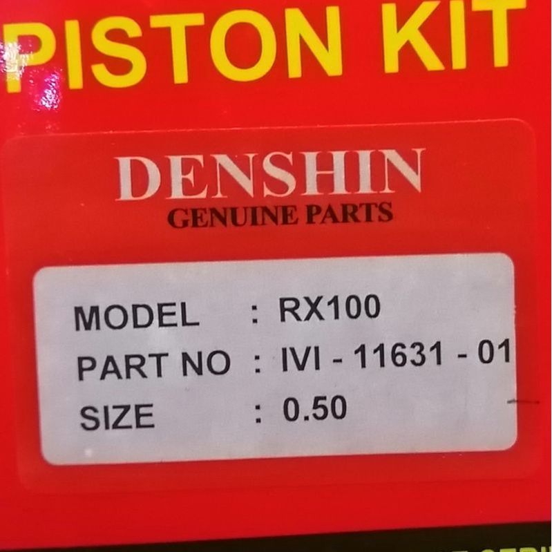 Piston seher kit rx100 rx 100 oversize 50 denshin