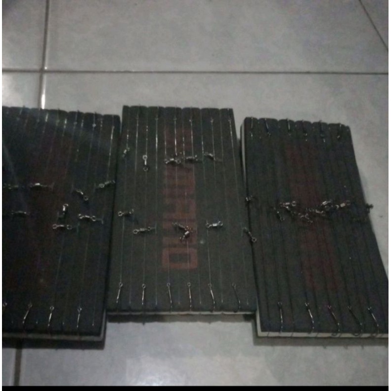 rangkaian kail pancing ikan lele cabang 2 siap pakai