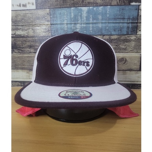 Topi Snapback NBA Philadelphia Sixers Hardwood Classic Enterprise ( Size XL )