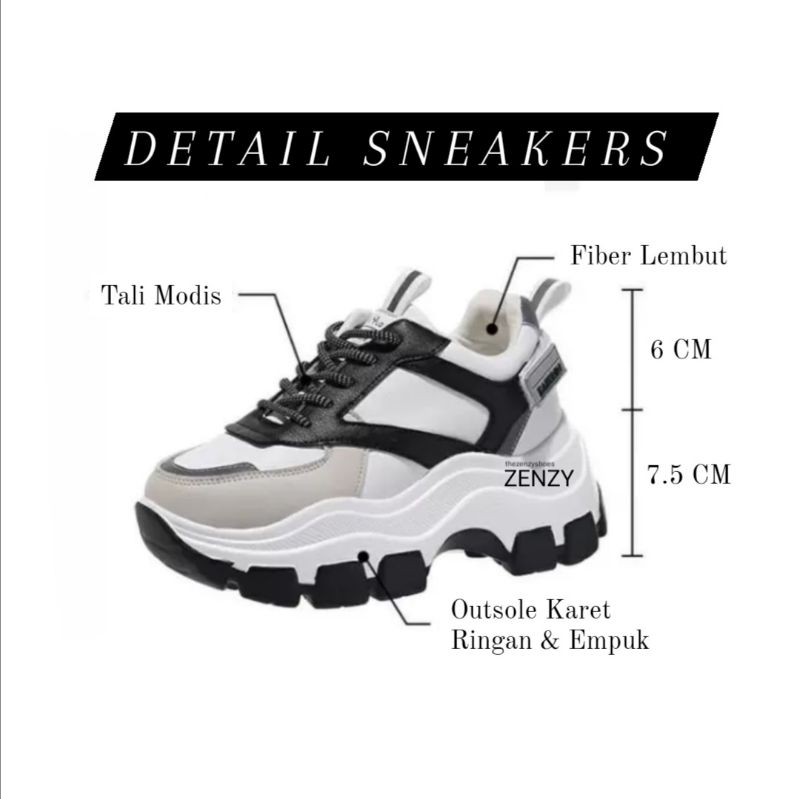 Zenzy Captain Sneakers Korea Design - Sepatu Casual-5