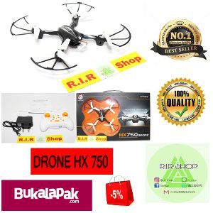 mini Drone hx 750   warna black Terbaik