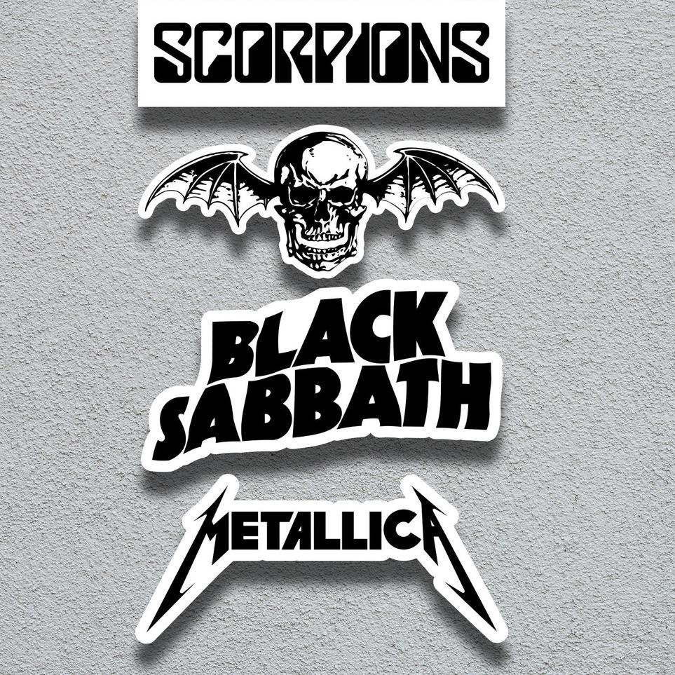 

1x1Wl--STICKER PACK BAND METAL 3 - STIKER AESTHETIC LAPTOP, AKSESORIS HP, ANTI AIR, MOTIF,HELM,TUMBLER